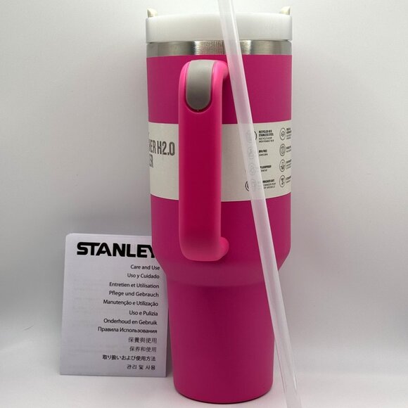STANLEY The FlowState Quencher H2.0 Tumbler 40 oz., Cosmo Pink NEW - Picture 3 of 8
